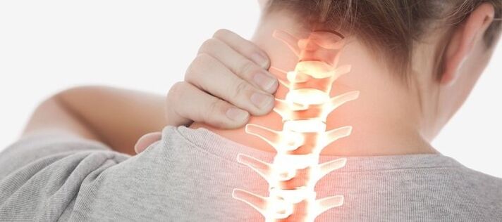 Osteochondrosis of the cervical spine accompanied by neck pain